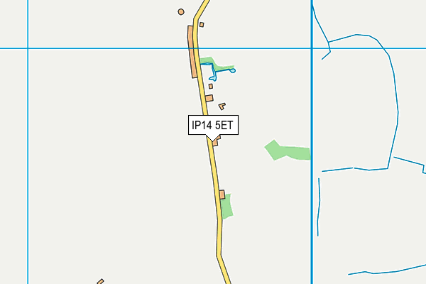 IP14 5ET map - OS VectorMap District (Ordnance Survey)