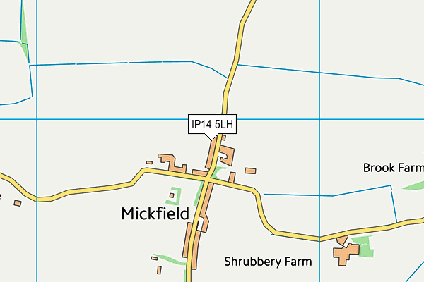 IP14 5LH map - OS VectorMap District (Ordnance Survey)