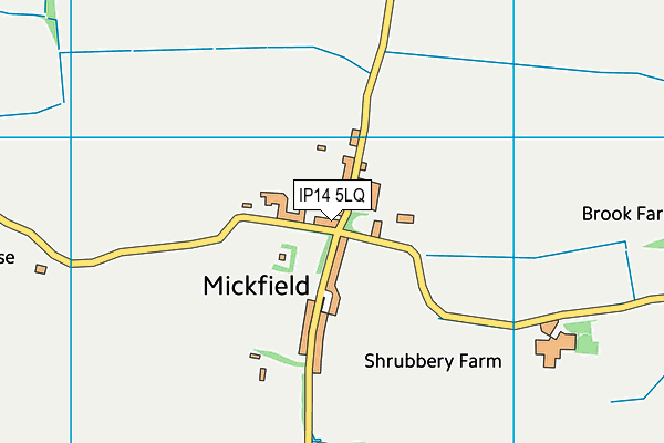 IP14 5LQ map - OS VectorMap District (Ordnance Survey)