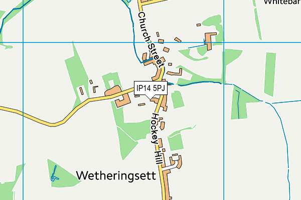 Wetheringsett Church of England Primary School map (IP14 5PJ) - OS VectorMap District (Ordnance Survey)