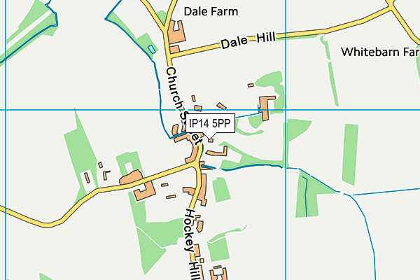 IP14 5PP map - OS VectorMap District (Ordnance Survey)