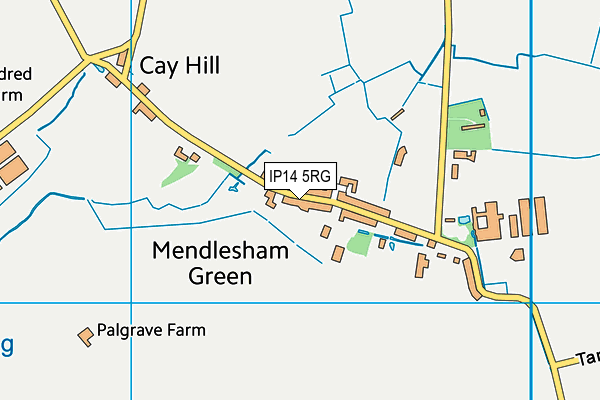 IP14 5RG map - OS VectorMap District (Ordnance Survey)