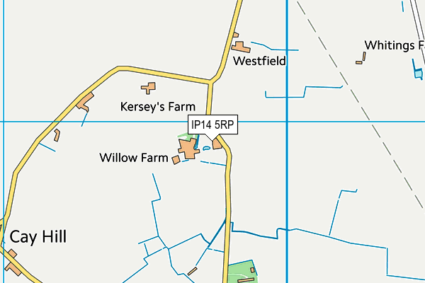 IP14 5RP map - OS VectorMap District (Ordnance Survey)