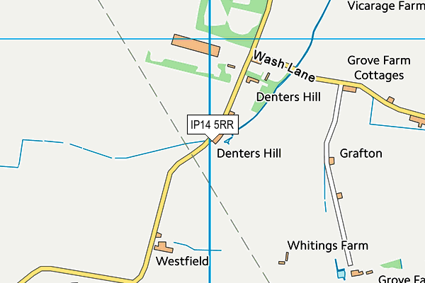 IP14 5RR map - OS VectorMap District (Ordnance Survey)
