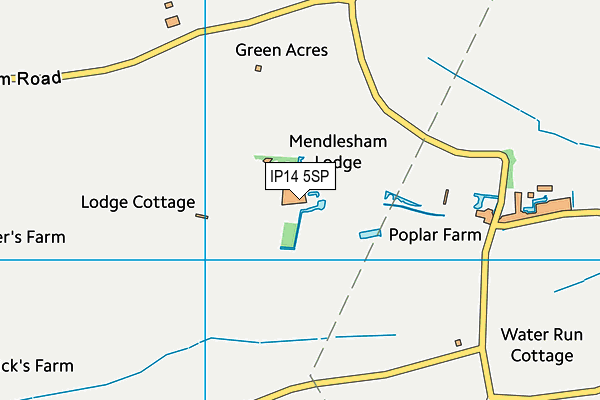 IP14 5SP map - OS VectorMap District (Ordnance Survey)