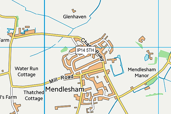 IP14 5TH map - OS VectorMap District (Ordnance Survey)
