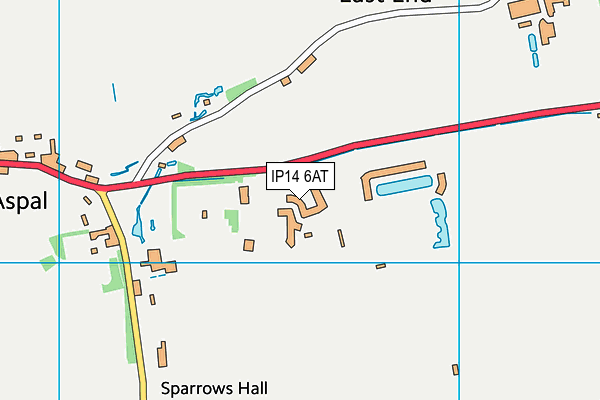 Stonham Barns map (IP14 6AT) - OS VectorMap District (Ordnance Survey)