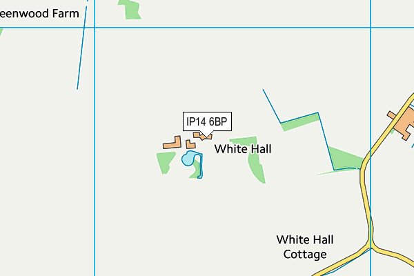 IP14 6BP map - OS VectorMap District (Ordnance Survey)