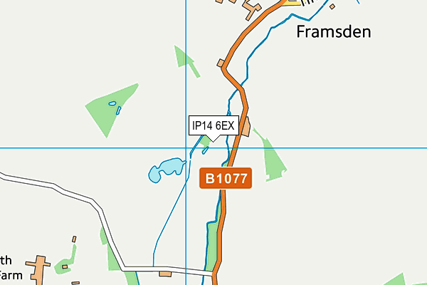 Helmingham Primary School and Nursery map (IP14 6EX) - OS VectorMap District (Ordnance Survey)