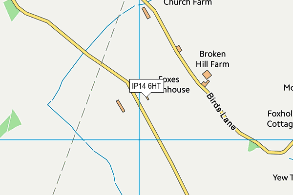 IP14 6HT map - OS VectorMap District (Ordnance Survey)