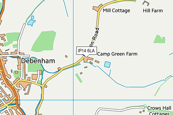 Map of DEBENHAM GARAGE LIMITED at district scale