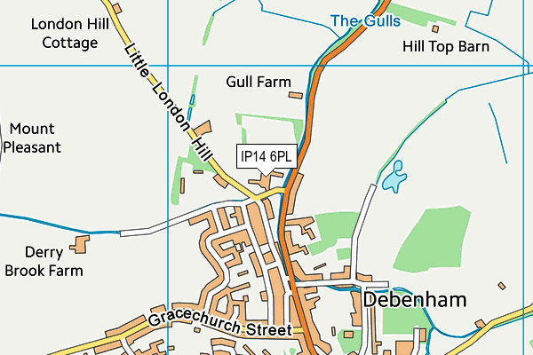 Sir Robert Hitcham Church of England Voluntary Aided School map (IP14 6PL) - OS VectorMap District (Ordnance Survey)