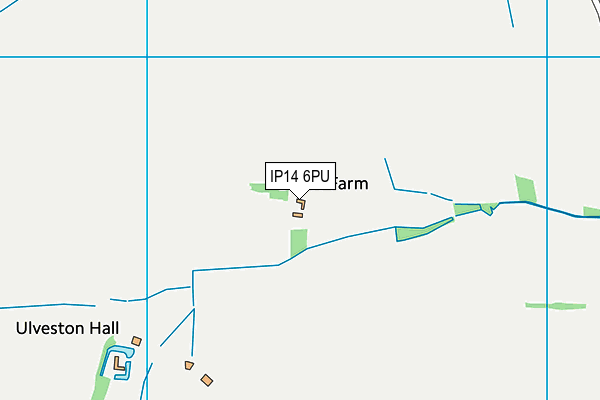 IP14 6PU map - OS VectorMap District (Ordnance Survey)