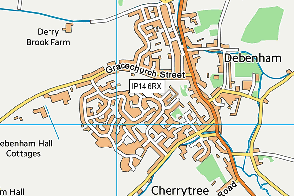 Map of THE DEBENHAM OFFICE LTD at district scale