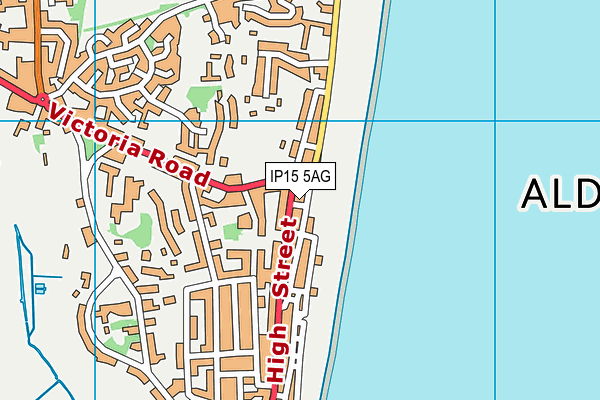 IP15 5AG map - OS VectorMap District (Ordnance Survey)