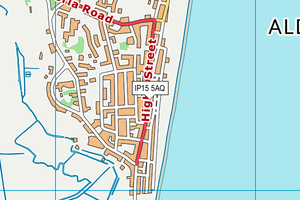 IP15 5AQ map - OS VectorMap District (Ordnance Survey)