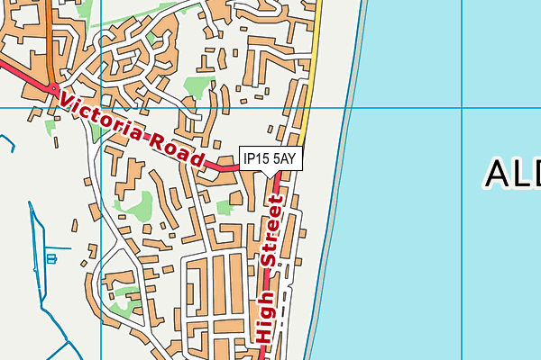 IP15 5AY map - OS VectorMap District (Ordnance Survey)