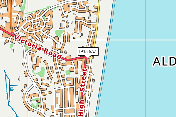 IP15 5AZ map - OS VectorMap District (Ordnance Survey)
