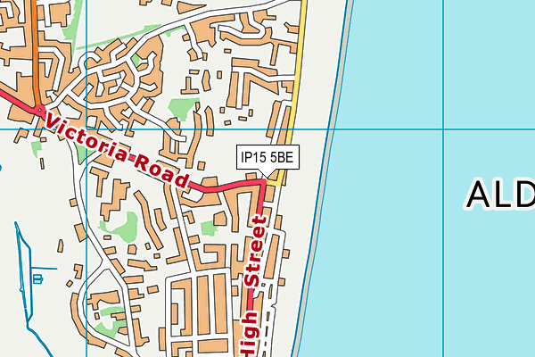 IP15 5BE map - OS VectorMap District (Ordnance Survey)