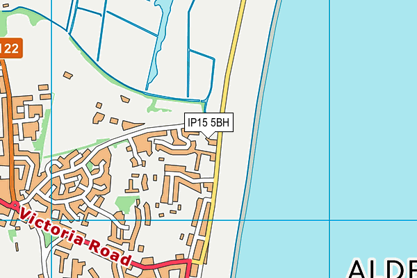 IP15 5BH map - OS VectorMap District (Ordnance Survey)