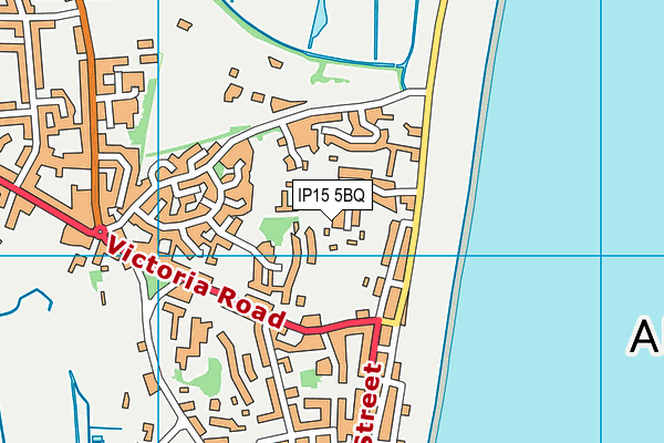 IP15 5BQ map - OS VectorMap District (Ordnance Survey)