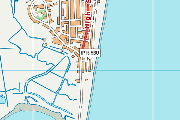 IP15 5BU map - OS VectorMap District (Ordnance Survey)