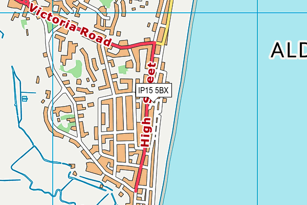 IP15 5BX map - OS VectorMap District (Ordnance Survey)