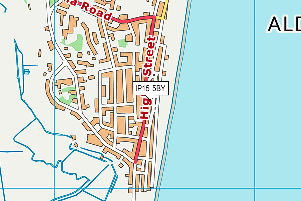 IP15 5BY map - OS VectorMap District (Ordnance Survey)