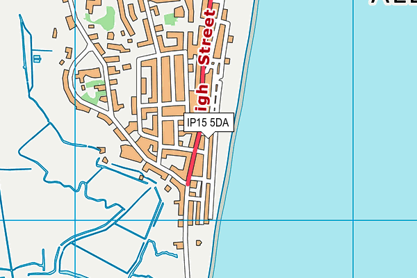 IP15 5DA map - OS VectorMap District (Ordnance Survey)