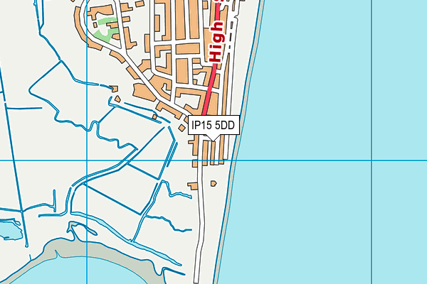 IP15 5DD map - OS VectorMap District (Ordnance Survey)