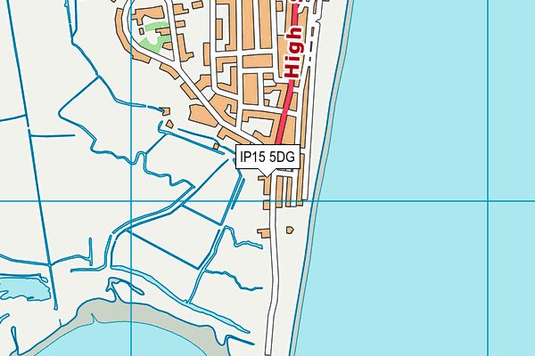 IP15 5DG map - OS VectorMap District (Ordnance Survey)