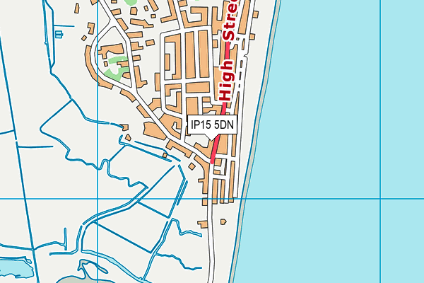 IP15 5DN map - OS VectorMap District (Ordnance Survey)