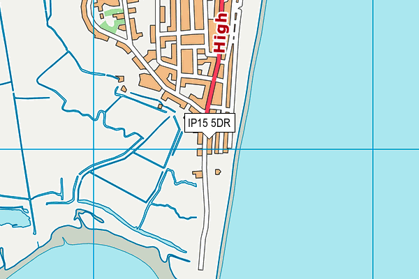 IP15 5DR map - OS VectorMap District (Ordnance Survey)