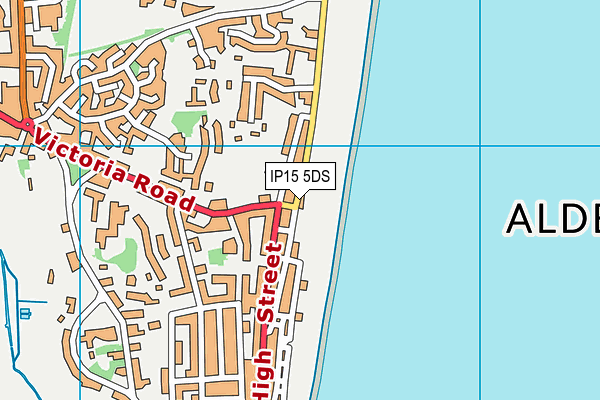 IP15 5DS map - OS VectorMap District (Ordnance Survey)