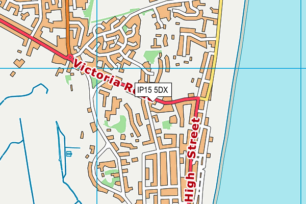 IP15 5DX map - OS VectorMap District (Ordnance Survey)