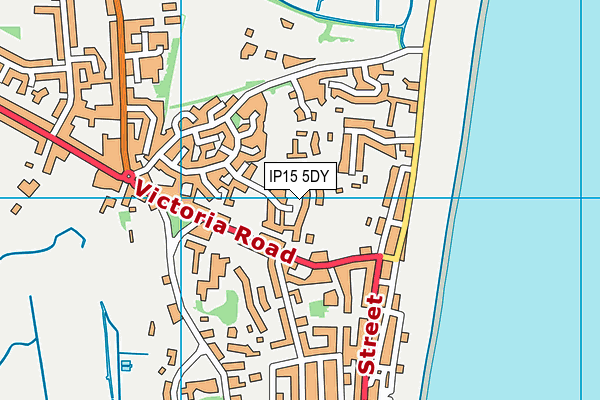 IP15 5DY map - OS VectorMap District (Ordnance Survey)