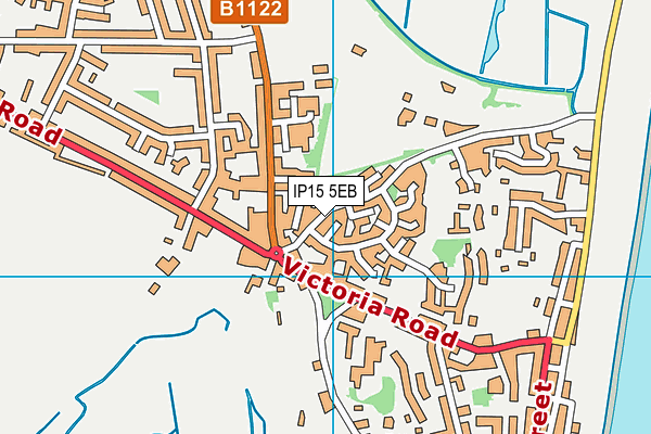 IP15 5EB map - OS VectorMap District (Ordnance Survey)