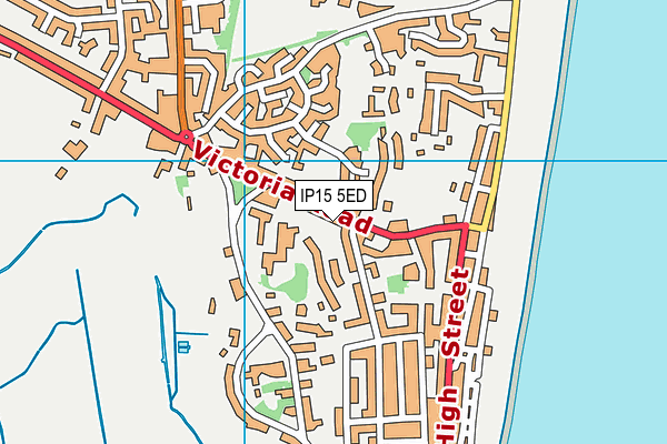 IP15 5ED map - OS VectorMap District (Ordnance Survey)