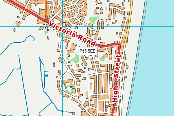 IP15 5EE map - OS VectorMap District (Ordnance Survey)