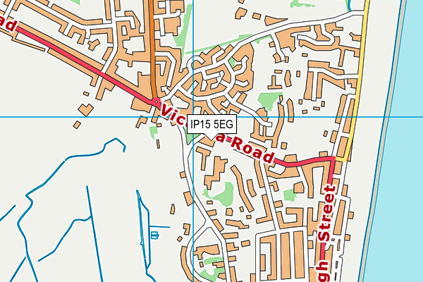 IP15 5EG map - OS VectorMap District (Ordnance Survey)