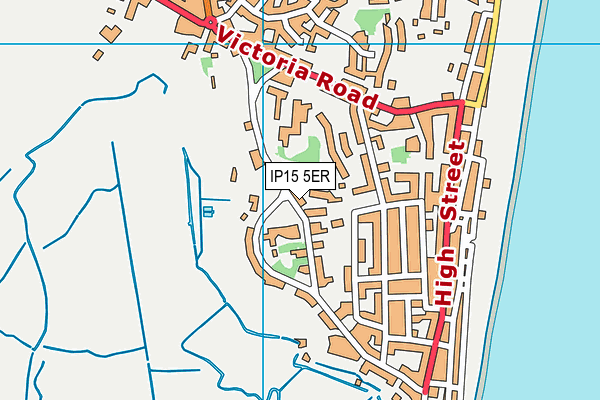 IP15 5ER map - OS VectorMap District (Ordnance Survey)