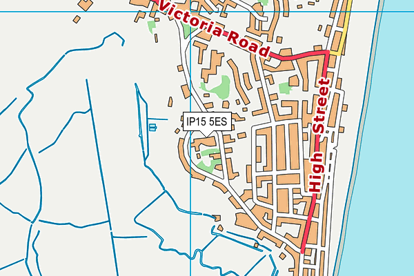 IP15 5ES map - OS VectorMap District (Ordnance Survey)