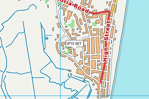 IP15 5ET map - OS VectorMap District (Ordnance Survey)