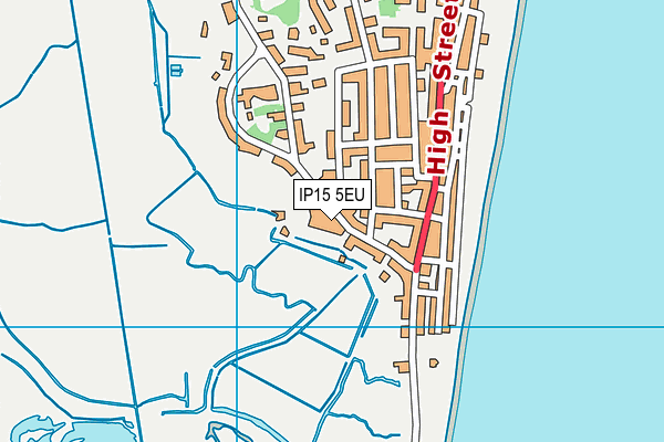 IP15 5EU map - OS VectorMap District (Ordnance Survey)