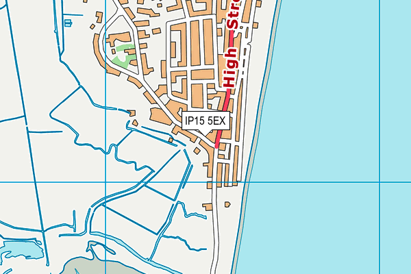 IP15 5EX map - OS VectorMap District (Ordnance Survey)