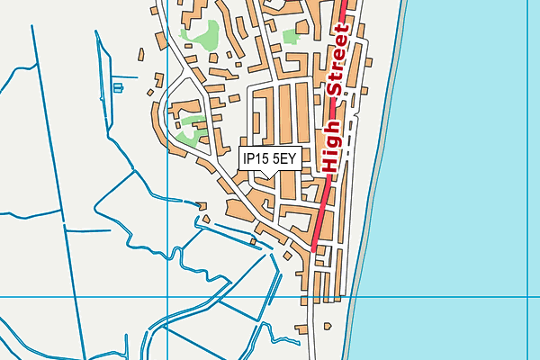 IP15 5EY map - OS VectorMap District (Ordnance Survey)