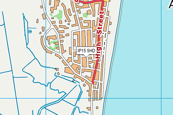 IP15 5HD map - OS VectorMap District (Ordnance Survey)