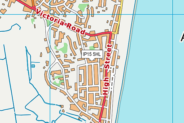 IP15 5HL map - OS VectorMap District (Ordnance Survey)