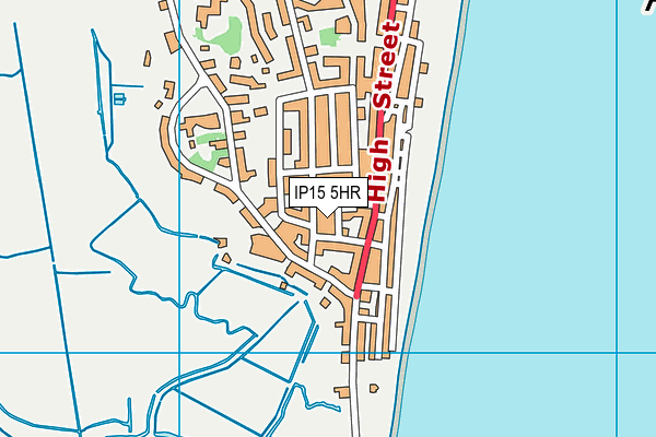 IP15 5HR map - OS VectorMap District (Ordnance Survey)