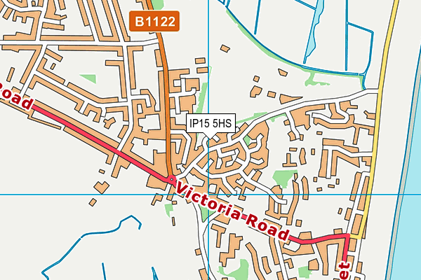 IP15 5HS map - OS VectorMap District (Ordnance Survey)